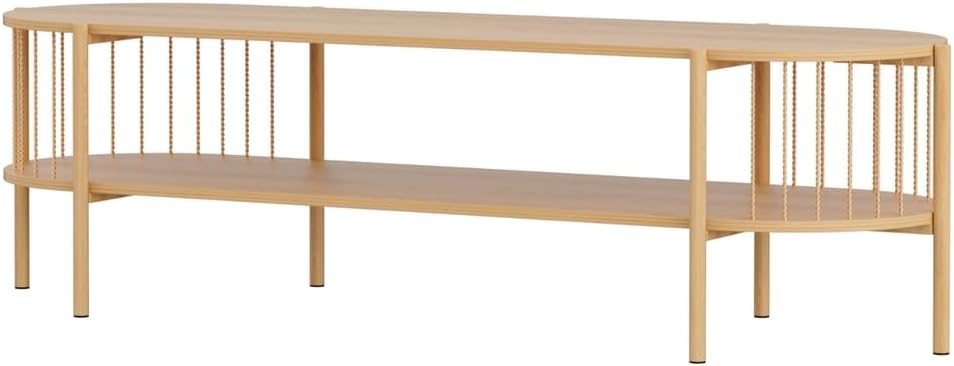 Artiss TV Unit, TV Cabinet with Storage Open Shelf, 148 cm Entertainment Unit for Living Room, Bedroom, Study Room, Backyard Pine