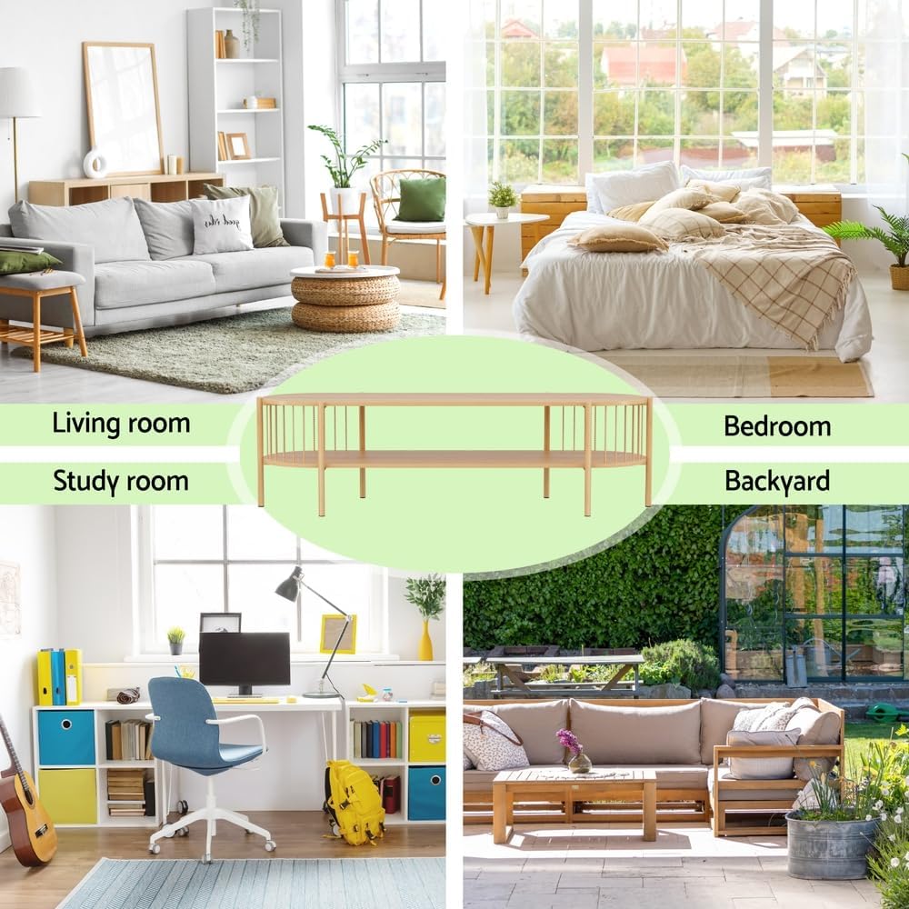 Artiss TV Unit, TV Cabinet with Storage Open Shelf, 148 cm Entertainment Unit for Living Room, Bedroom, Study Room, Backyard Pine