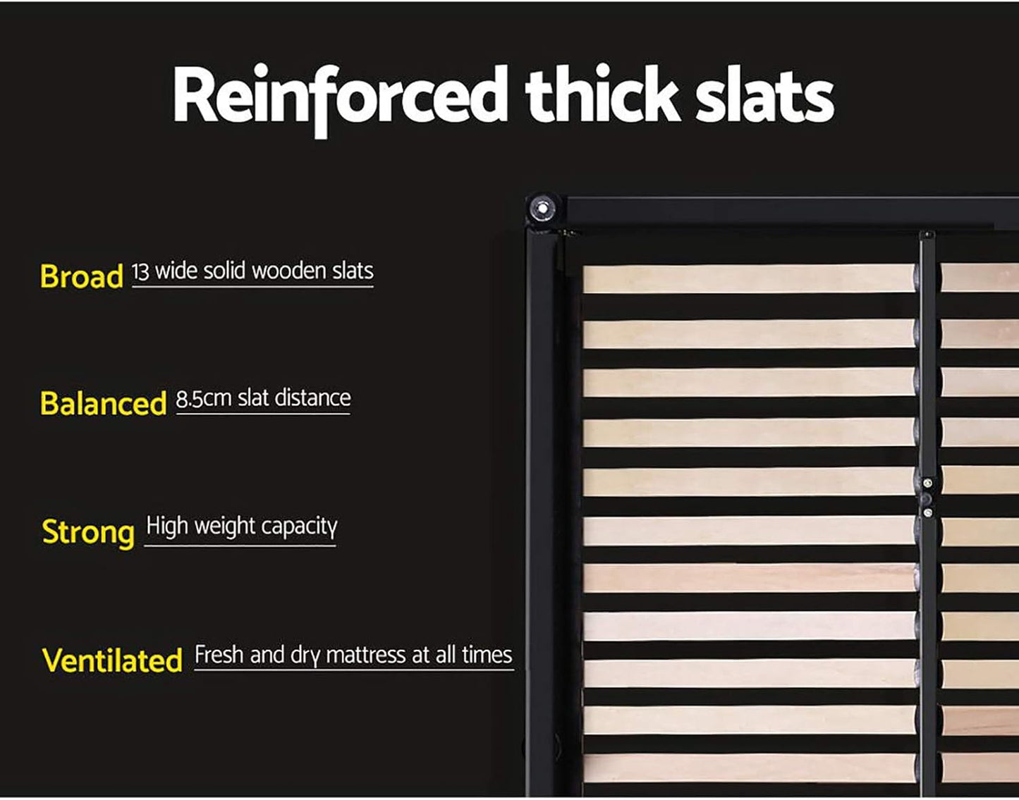 Artiss King Bed Frame Platform Wingback Headboard Frames Beds Base with 4 Storage Drawers Bedroom Room Decor Home Furniture, Upholstered with Charcoal Faux Linen Fabric + Foam + Wood