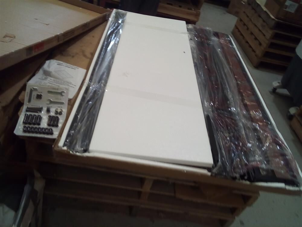 Artiss Bed Frame Double Size Metal Base Mattress Platform Foundation Black DANE